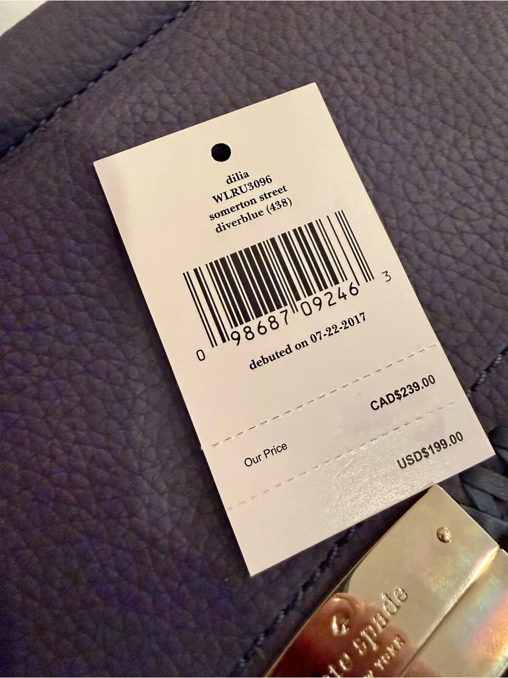 The Kate Spade Dilia Somerton Street clutch  NWT